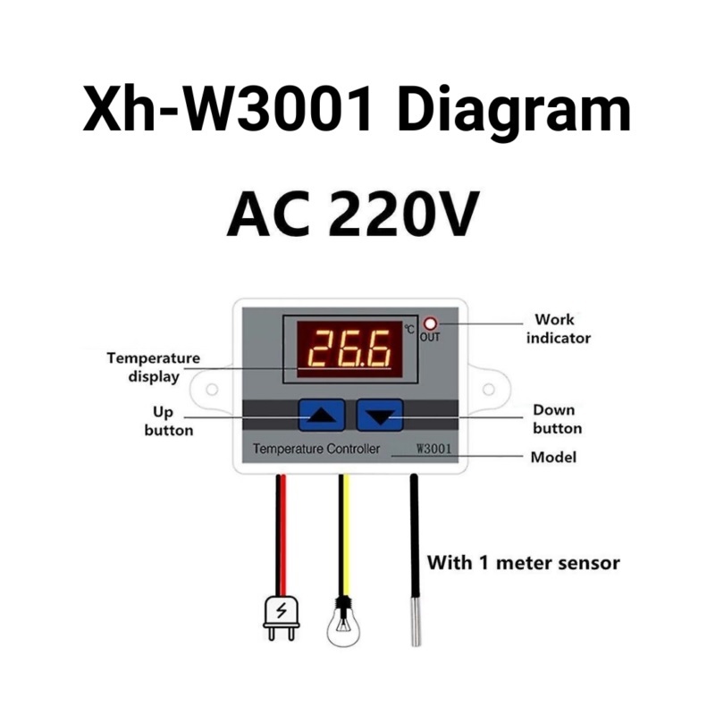 Mạch điều khiển nhiệt độ XH-W3001 12V, 220V