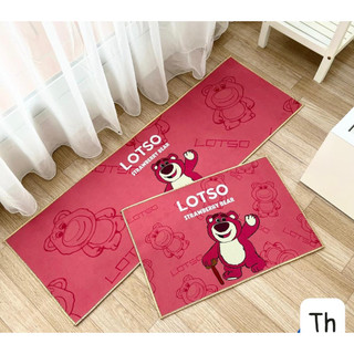 Bộ 2 thảm bếp chống trơn trượt, thảm bếp gấu dâu