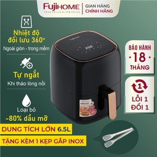 Nồi chiên không dầu 6,5L Nhập Khẩu, Nồi chiên không dầu Fujihome điều khiển điển tử oil-free fryer