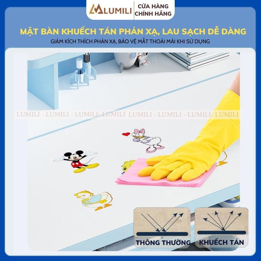 Bộ bàn ghế chống gù chống cận bàn học thông minh cho học sinh điều chỉnh độ cao 50x80  b05