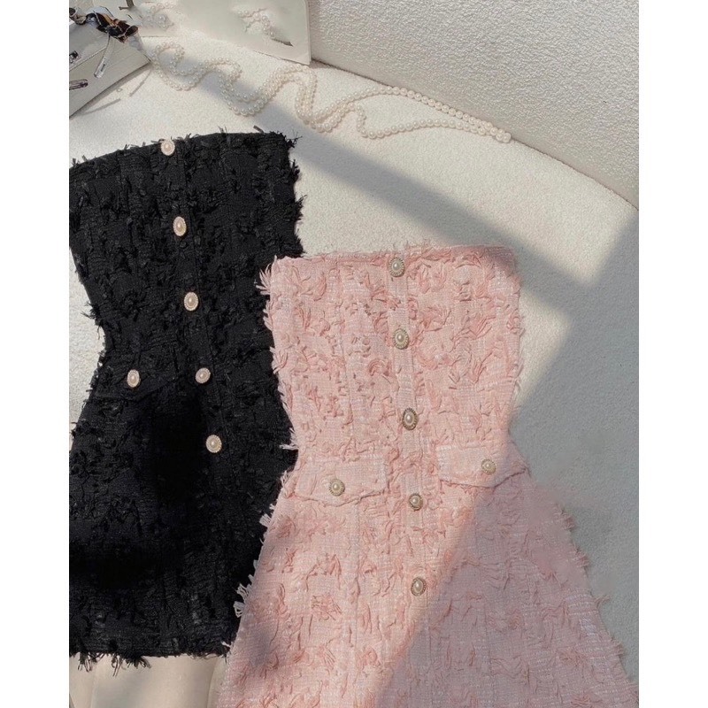 Đầm cup dạ lông xù dáng xòe nhẹ siêu xinh - Mika Dress