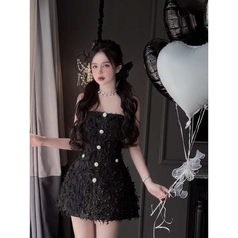 Đầm cup dạ lông xù dáng xòe nhẹ siêu xinh - Mika Dress