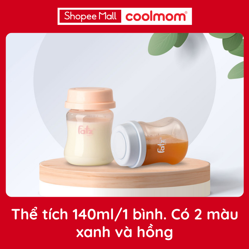 Bộ 3 bình trữ sữa mẹ Fatzbaby 140ml Store 2 FB0140VN