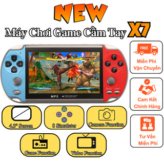 Máy Chơi Game Cầm Tay Kết Nối Tivi X7, 4.3"inch 8G, Nhiều Trò Chơi Cổ Điển, Ôn Lại Những Ký Niệm Xưa, Chơi Liên Tục 3-5h