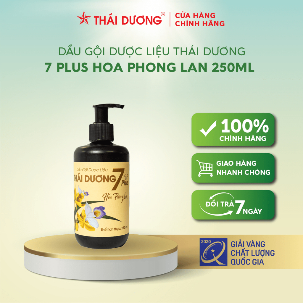 Combo Dầu gội / Dầu xả dược liệu Thái Dương 7 plus 480ml Tặng Sữa tắm Thái Dương 7 plus 500ml