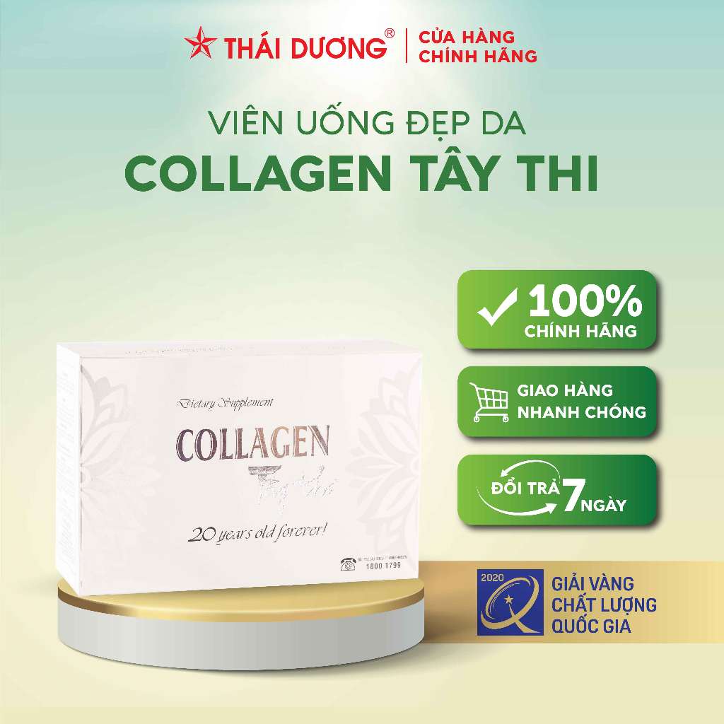 Combo Viên uống Collagen Tây Thi 120 viên Tặng Kem dưỡng da Collagen Tây Thi 30g