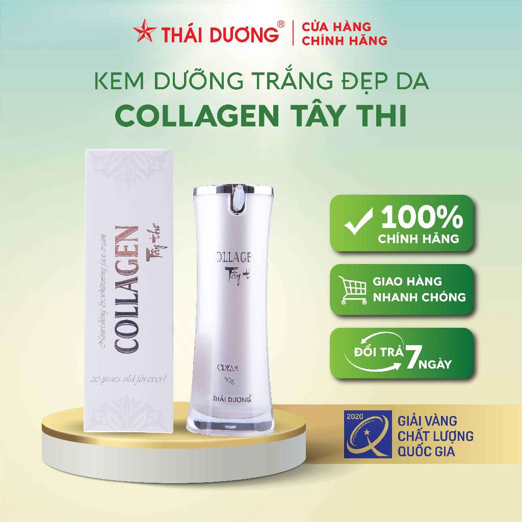 Combo Viên uống Collagen Tây Thi 120 viên Tặng Kem dưỡng da Collagen Tây Thi 30g