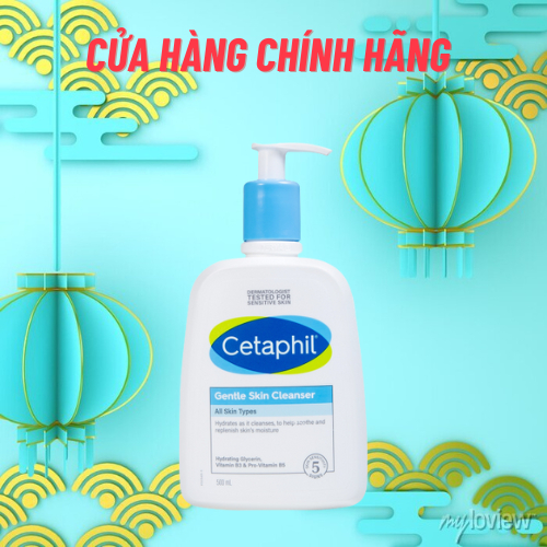 Sữa rửa mặt dịu nhẹ Cetaphil 473ml mẫu dành cho da dầu và da nhạy cảm chính hãng mới HTR Beauty