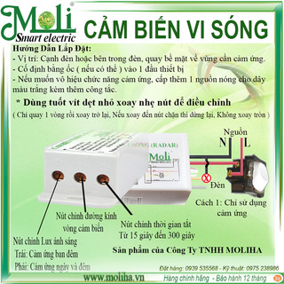 CẢM BIẾN RADAR VI SÓNG SIÊU NHẠY MOLI