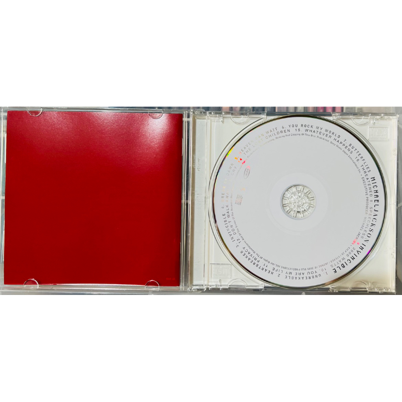 CD Michael Jackson - Invincible - Phiên bản màu đỏ - nhạc Pop