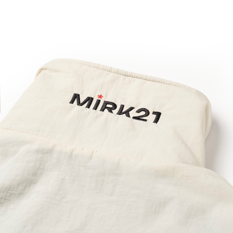 Áo khoác dù cropped chống nước 80% | MIRK21 WB jacket Black/Beige.