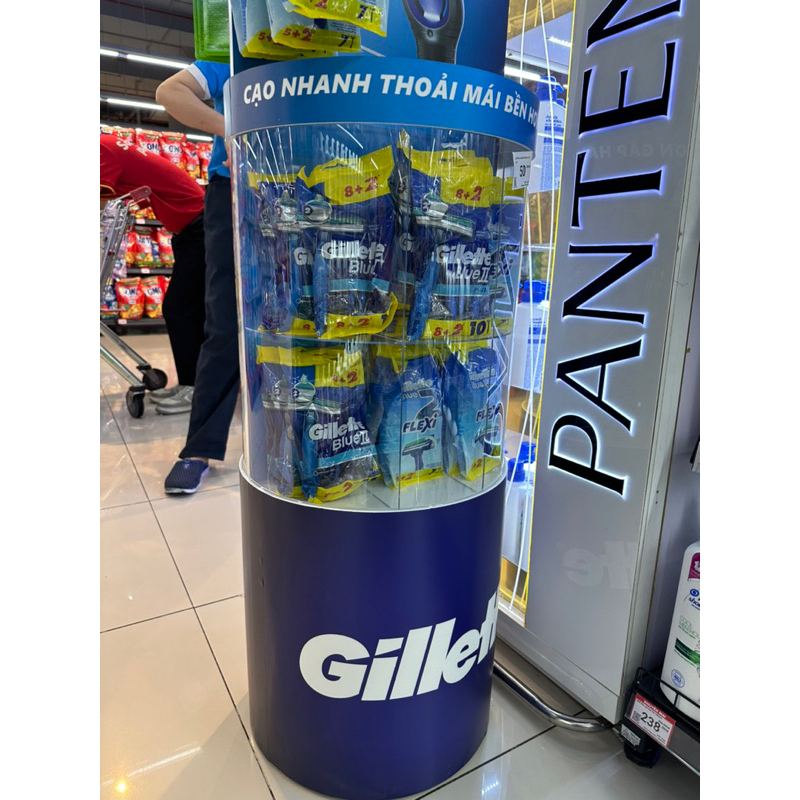 Dao cạo râu cán xanh Gillette Blue II  gói 8+2