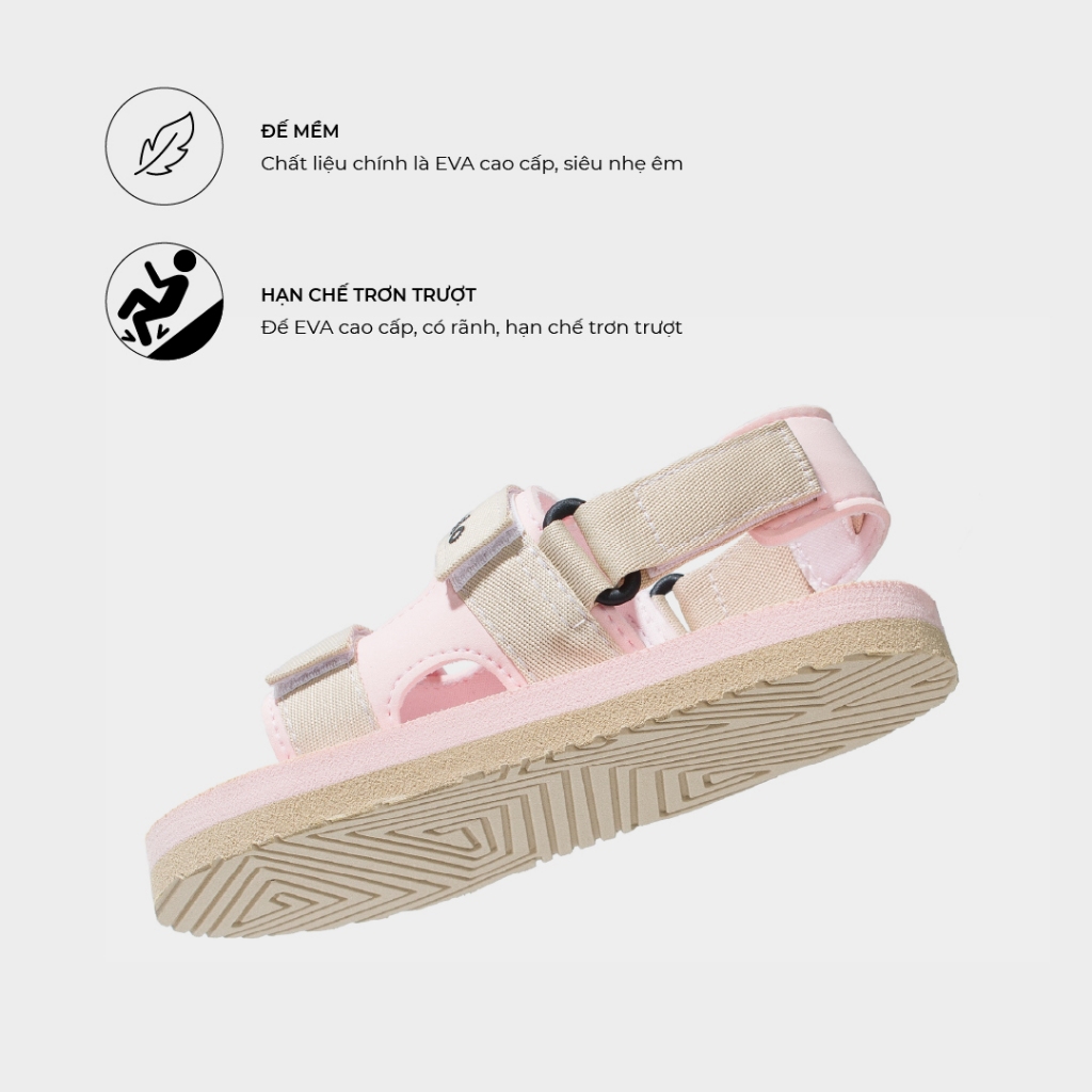 Giày Trẻ Em Sandals Little 1 Hồng Phối Be LIT7227