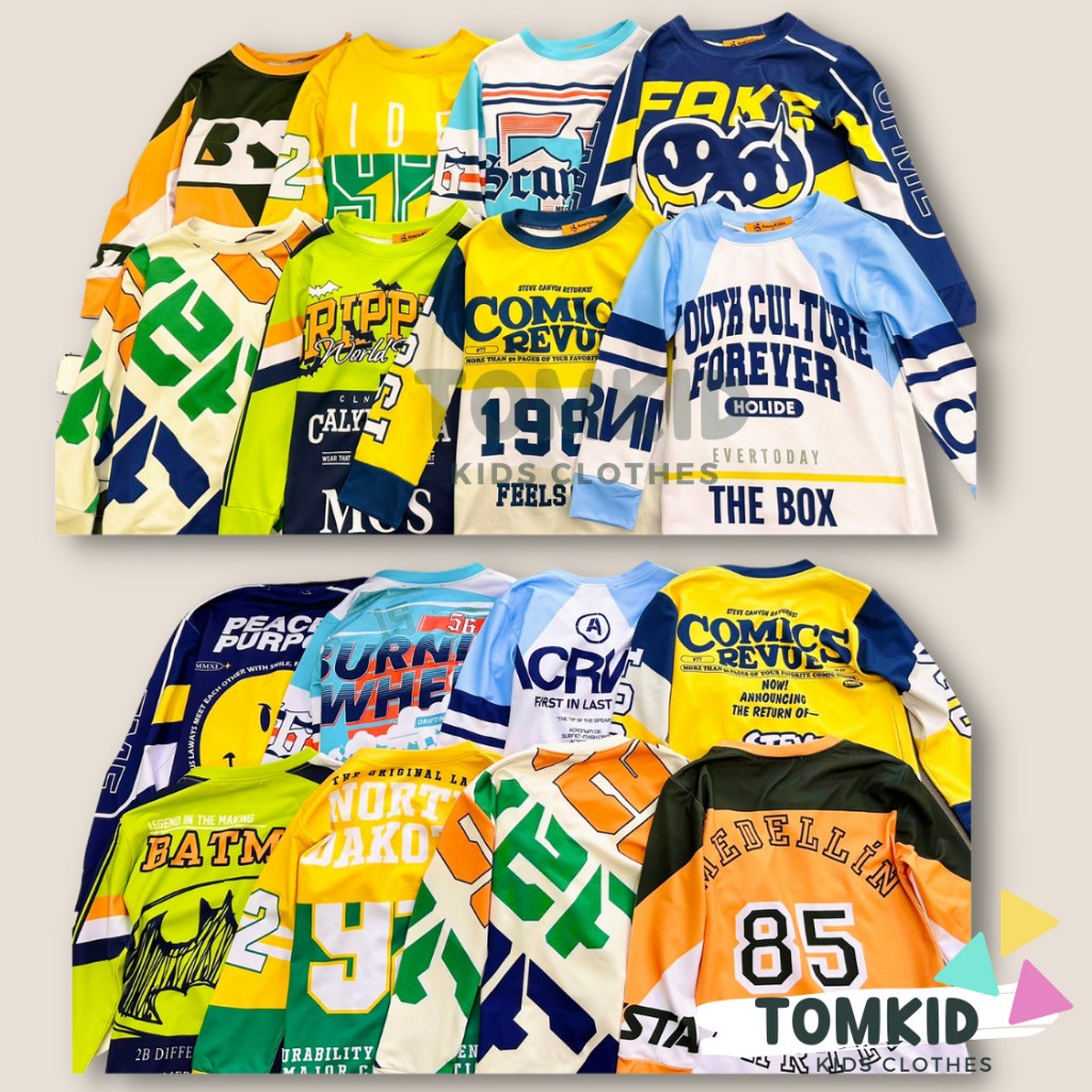 Bộ dài bé trai đồ ngủ thể thao giả jean cho bé chất liệu THUN LẠNH 3D LOẠI 1 10-45KG TomKids