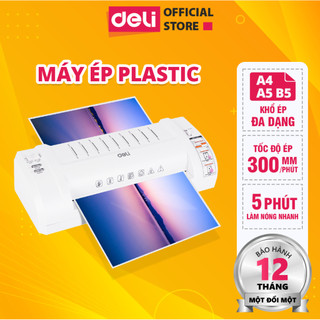 Máy Ép Plastic Deli Chính Hãng Chuyên Dụng - Khổ A3/A4/A5/B4/B5 - An Toàn Và Dễ Dàng Sử Dụng - Ép Màng Ảnh, Poster