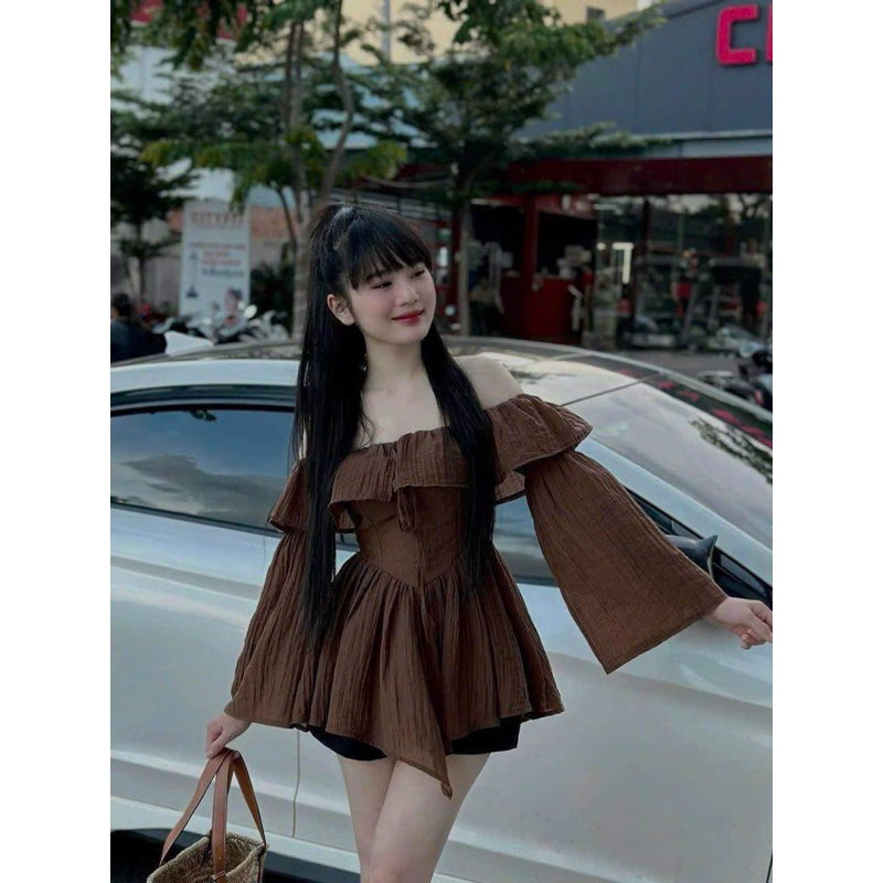 SET ÁO VOAN BÈO KÈM QUẦN ĐÙI BIGSIZE