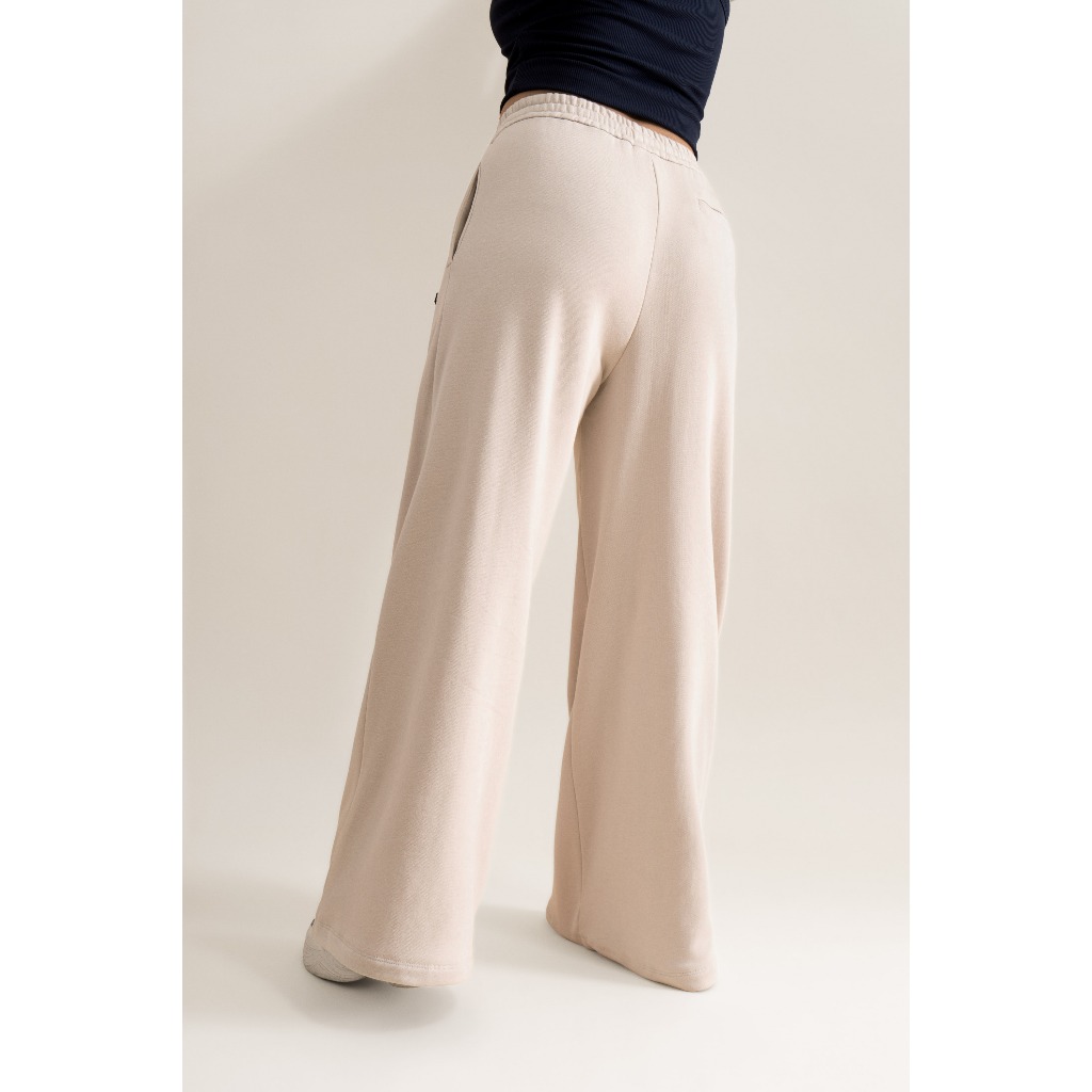 Quần Sweatpants Nữ Nỉ Túi Ốp Trước Ống Rộng Form Wide Leg - Routine 10F23PKNW002