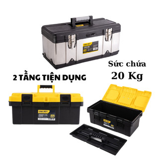 Hộp Đựng Đồ Nghề, hộp đựng dụng cụ đa năng, đựng đồ câu - Chất Liệu Nhựa Cao Cấp Siêu Bền - Quai Xách Dễ Dàng Di Chuyển