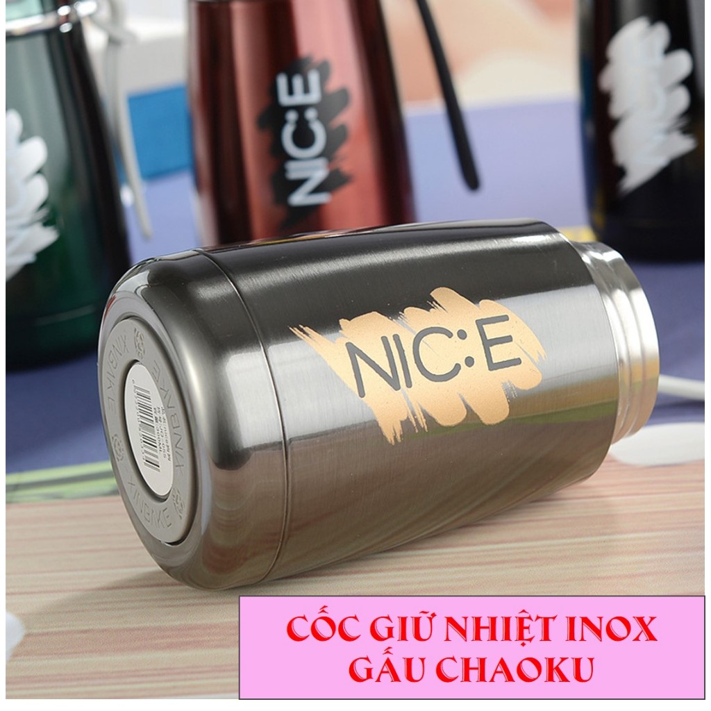 CỐC GIỮ NHIỆT INOX GẤU CHAOKU  - DUNG TÍCH 280ML