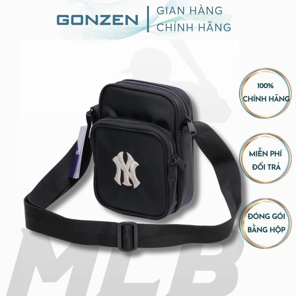 Túi Đeo Chéo Mini MLB Đựng Điện Thoại Nhỏ Gọn Size 22*16*6, Túi Mini Nam Nữ Logo NY Vải Da Si Chống Nước _GONZEN TX04