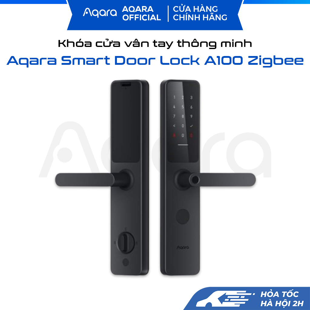 Khoá thông minh Aqara A100 Zigbee, bản Quốc tế, hỗ trợ mở cửa bằng HomeKey, tích hợp 9 cách mở, Lõi bảo mật Class C