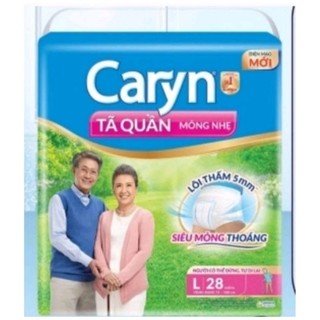 Tã quần Caryn L28/M32 [ Tặng 2 miếng ] mỏng nhẹ chống tràn