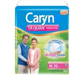 Tã quần Caryn M32 [ Tặng thêm 2 miếng]  mỏng nhẹ chống tràn