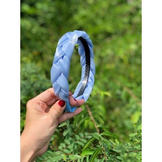 ✅Băng đô cài tóc nhún phi lụa đính cườm✅ Cài tóc dễ thương