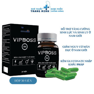  VIPBOSS GOLD VIPSPHARMA - Hỗ Trợ Bổ Thận Tráng Dương Tăng Cường Sinh Lý Nam Giới - Kẽm Gluconate Nhập Khẩu Pháp 