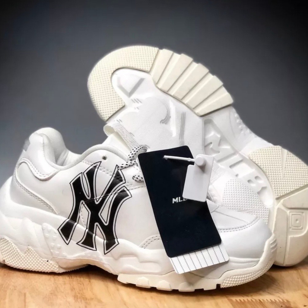 Giày sneaker nam nữ ,mẫu NY hack chiều cao 5cm form ôm chân bản đẹp màu trắng. Mua ngay