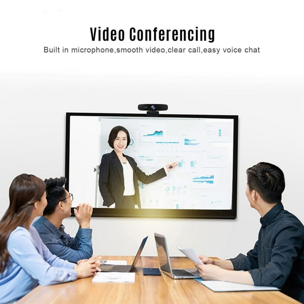 Webcam Aukey PC-LM5 1080P với 2 Mic , chân cắm USB cho PC , máy tính , laptop