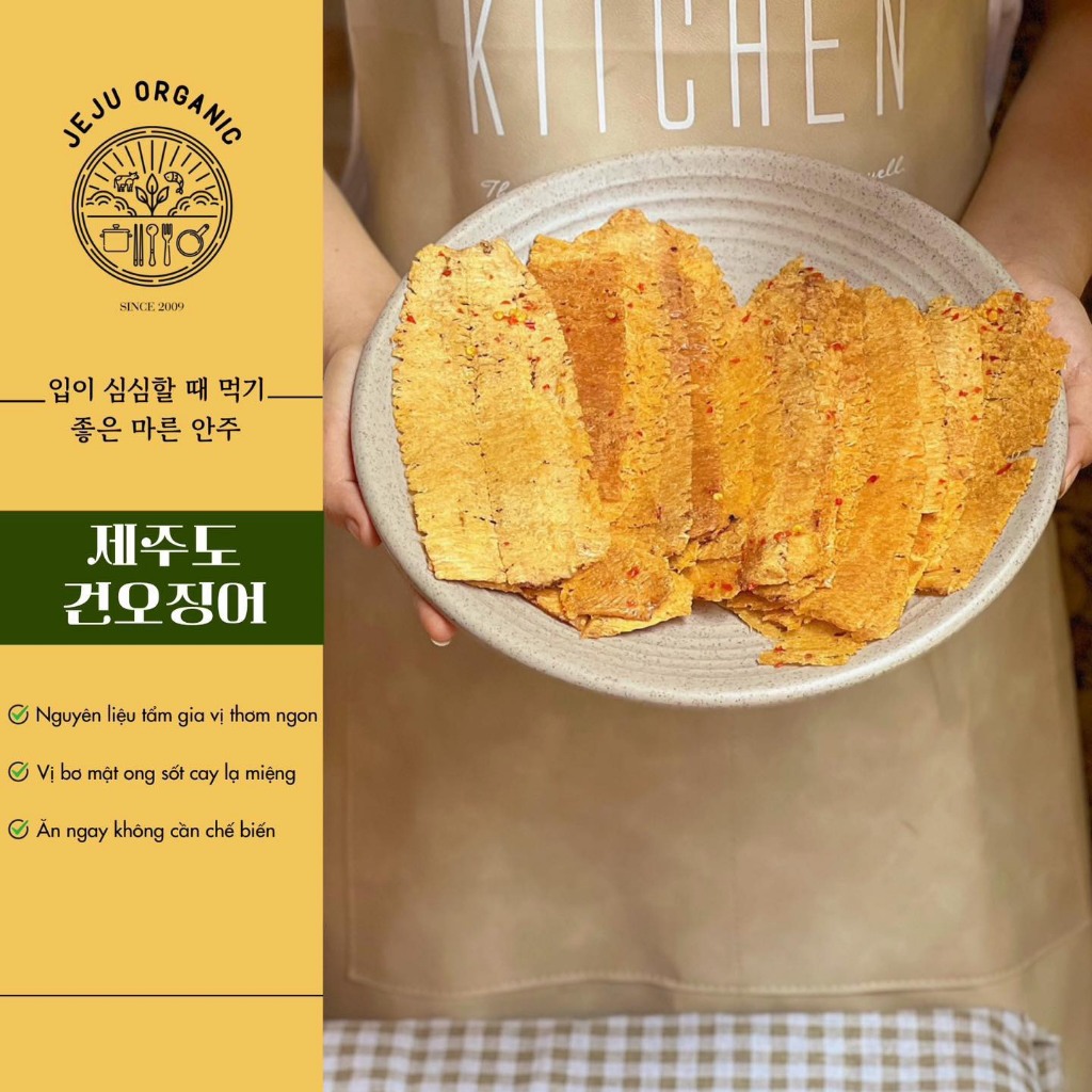 KHÔ MỰC TẪM BƠ MẬT ONG ĐẢO JEJU HÀN QUỐC