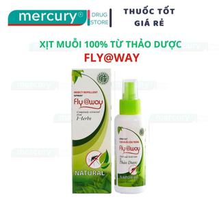 Bộ đôi đuổi muỗi thảo dược Fly@way (xịt + lăn muỗi)