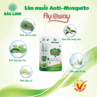 Bộ đôi đuổi muỗi thảo dược Fly@way (xịt + lăn muỗi)