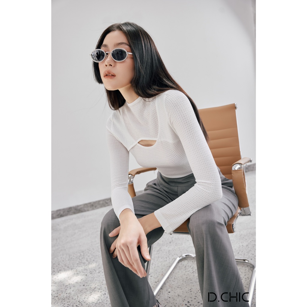 Áo thun dài tay cut out D.CHIC MS: 1812077