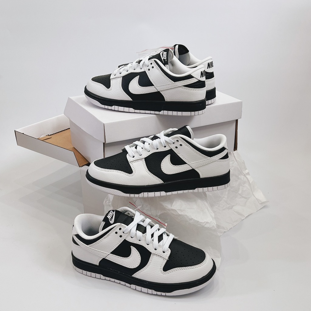 Giày Sneaker Sb Dunk Low Disrupt 2 Pale Ivory Black, Giày_Nike SB Dunk Low Black While Sb Dunk Low Kem Trắng Đen)