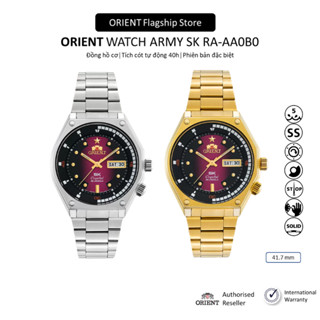  Đồng hồ cơ nam Orient Watch Army SK RA-AA0B0 phiên bản đặc biệt mặt kính cường lực dây thép đeo tay cao cấp chính hãng 