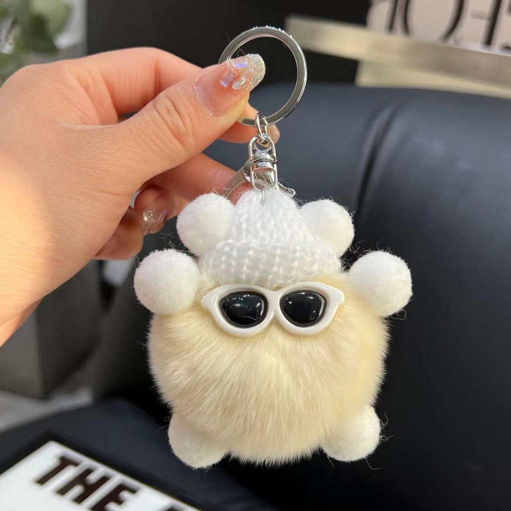 Móc Khóa Cục Bông Cute Treo Vào Túi Xách, Balo, Chìa khóa