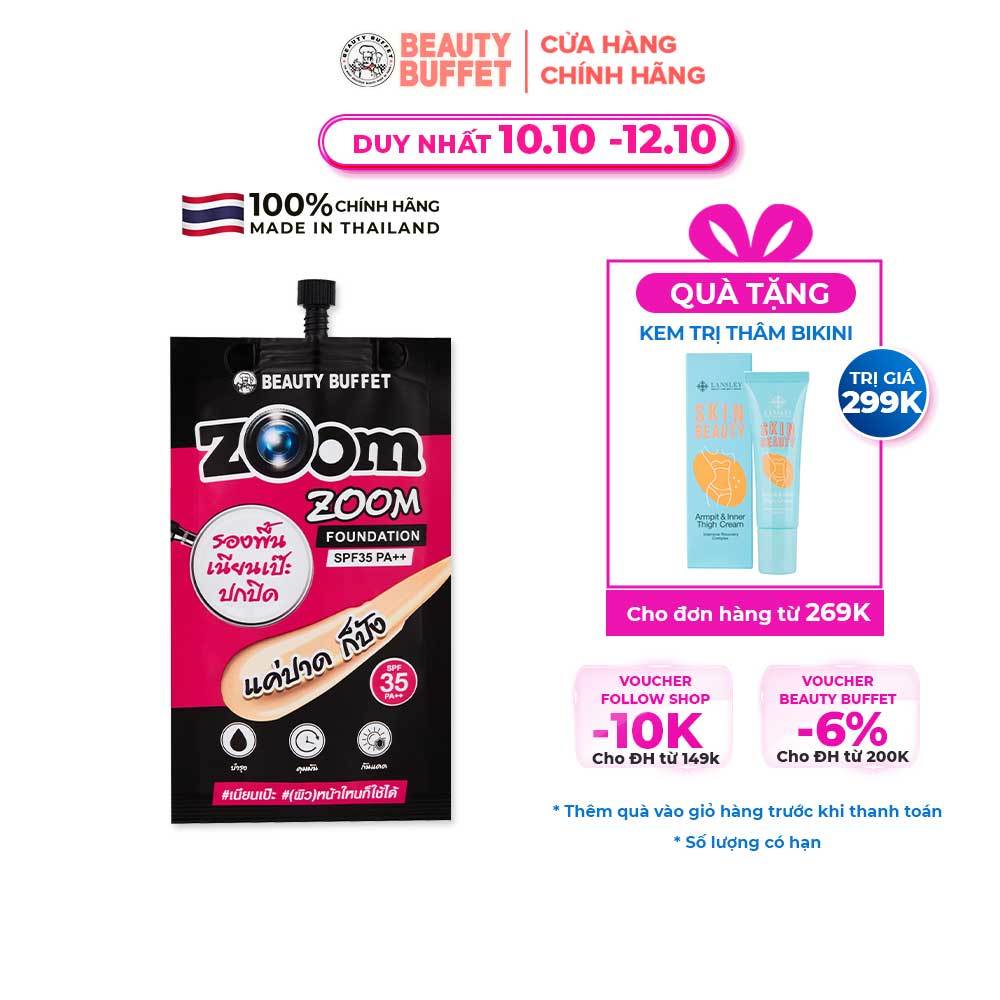 Kem nền Beauty Buffet Zoom Zoom SPF 35 PA++ gói 7g