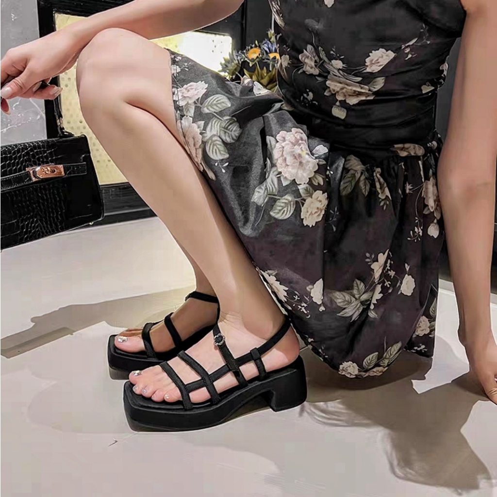 Sandal CnK cao gót nữ - dép cao gót PD-K08 fullbox bản xịn sang chảnh
