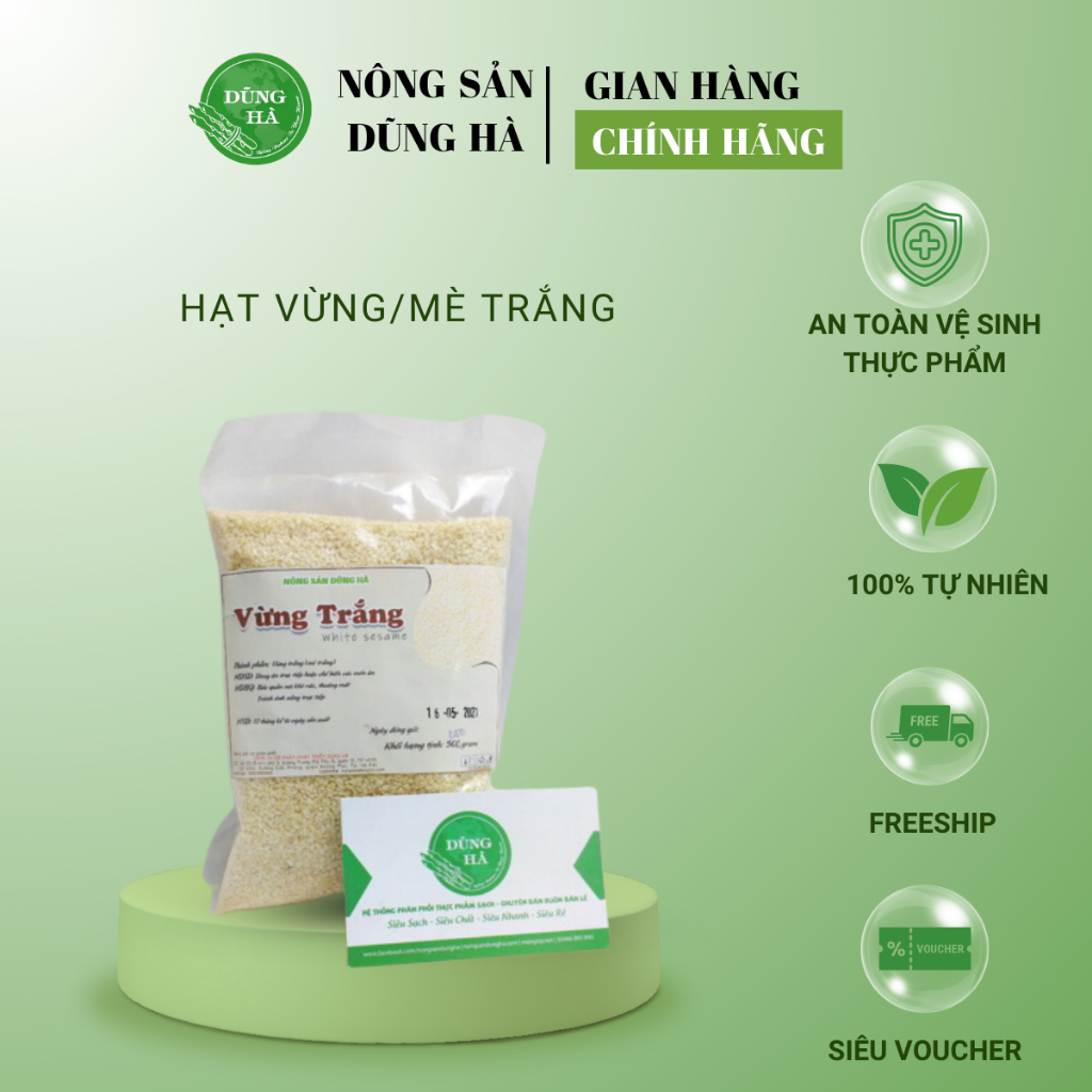 Vừng trắng khô - Hạt mè trắng - ngon, sạch chất lượng chọn lọc