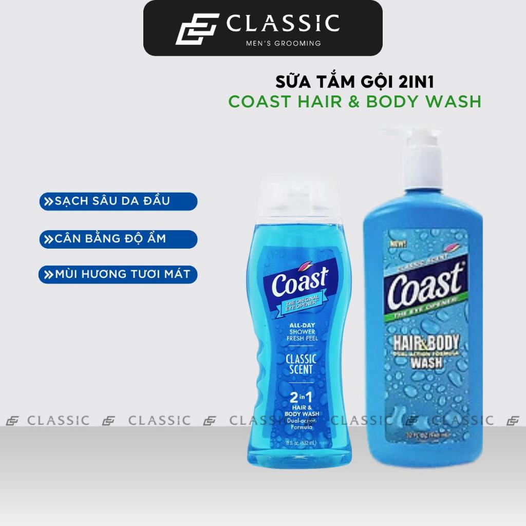 Sữa tắm gội 2in1 Coast Classic Scent