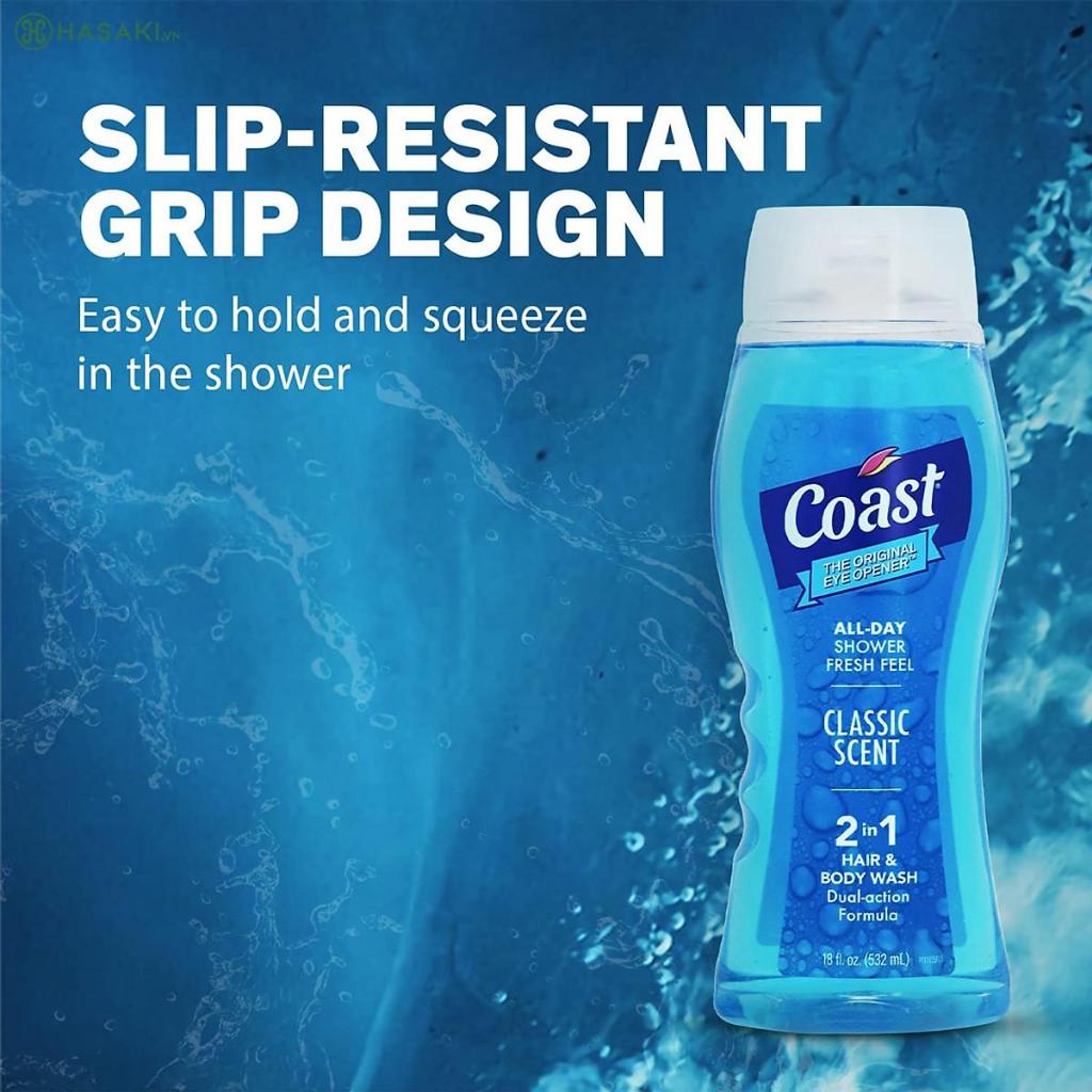 Sữa tắm gội 2in1 Coast Classic Scent