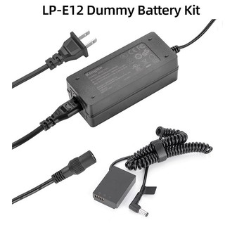 Pin ảo kingma dummy lp-e12 adapter cắm điện 220v cho canon eos m10, m6, m50, m100, m200, 100d, 200d