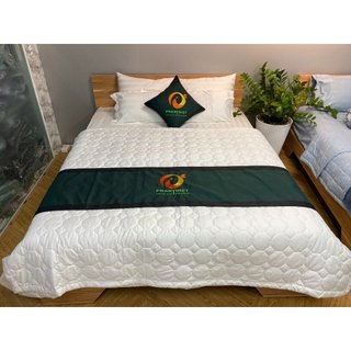 Mền chần bông riotex trắng trơn cvc t300 cho khách sạn resort