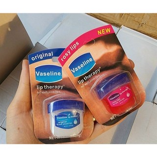 Dưỡng môi Vaseline 2 màu trắng hồng 7g