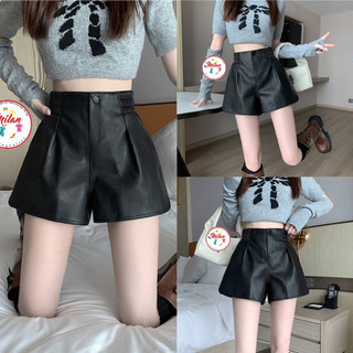 Quần short da cạp chun các loại style