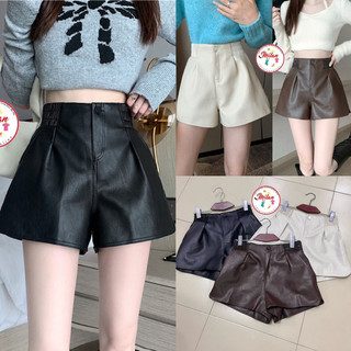 Quần short da cạp chun 2/3 style