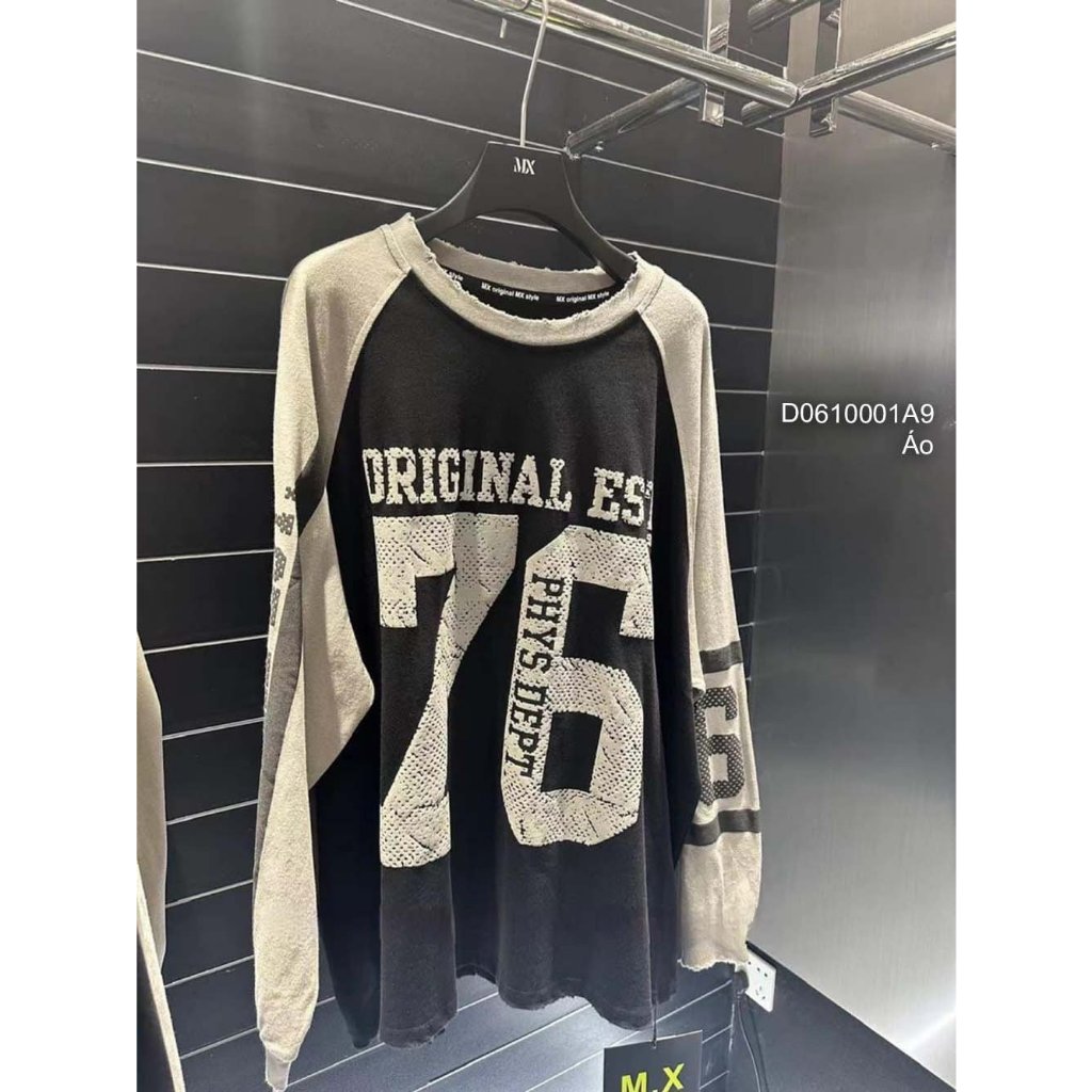 Áo thun giấy cổ tim tay dài hàng đẹp QC! | TOMBI SHOP