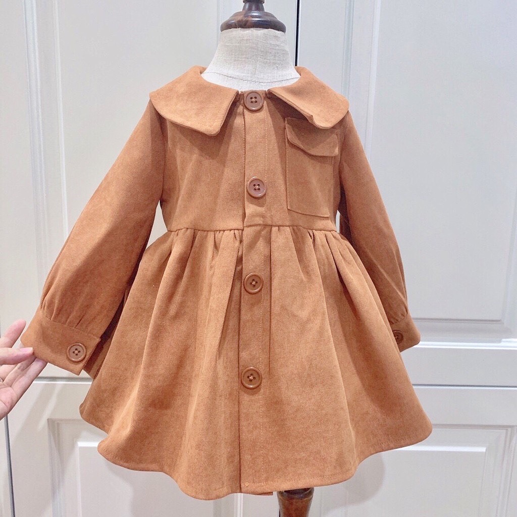 Set Váy áo thu đông cho bé gái - BABYSTORE88 - Set đầm dạ nhung trẻ em dài tay 1 2 3 4 5 6 7 8 9 10 11 12 tuổi v28